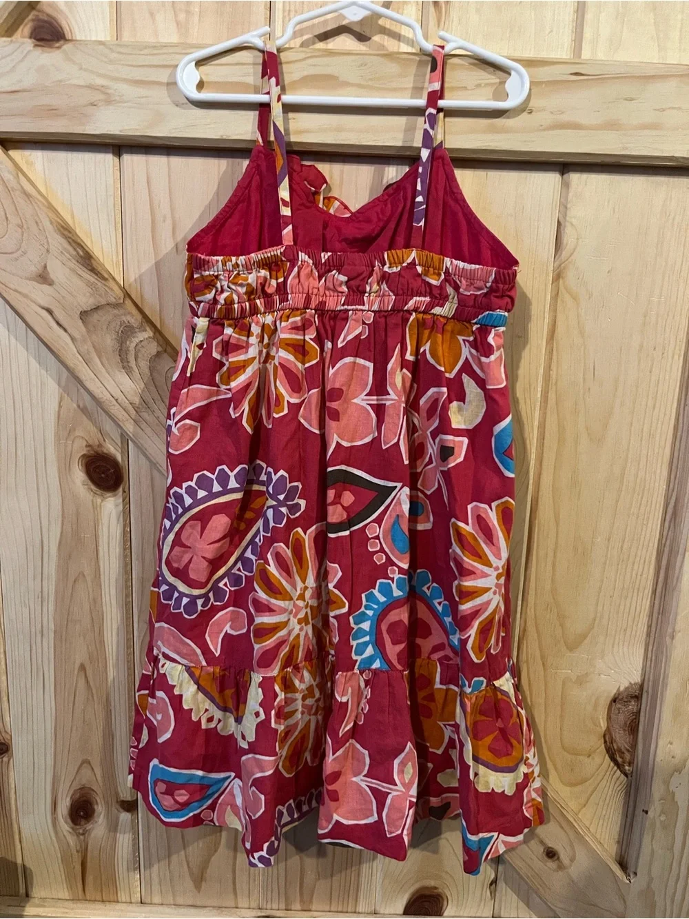 Old Navy Linen Cotton Floral Dress